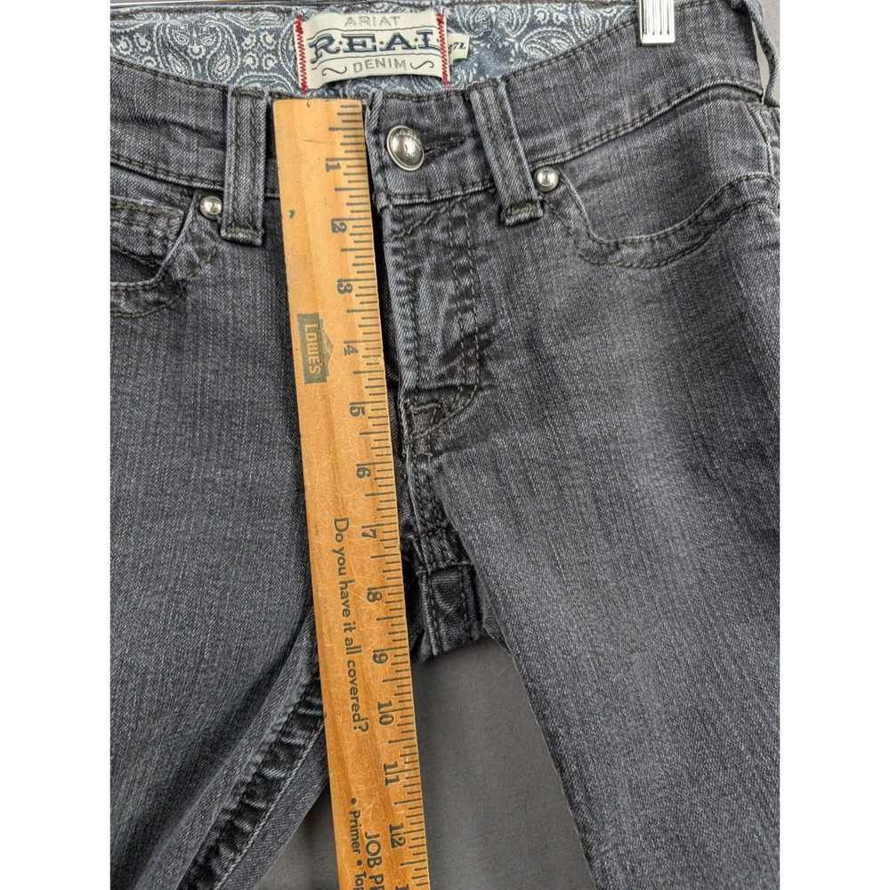 Ariat REAL Denim Womens 27L Black Bootcut Jeans Mid Rise - Picture 4 of 9